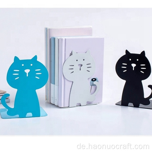 Kreatives Katzen-Studenten-Bücherregal einfaches Desktop-Briefpapier